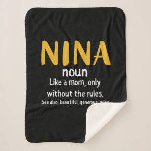 Couverture Sherpa Mère Art Nina Définition