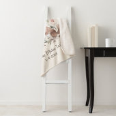 Couverture Sherpa Mère mignonne Bébé Écureuil Nom Date d'anniversair (En situation)