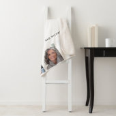 Couverture Sherpa Mère photo collage famille blanc (En situation)