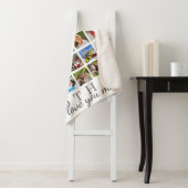 Couverture Sherpa MÈRE We Love You 33 Photo Collage Botanique (En situation)