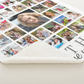 Couverture Sherpa MÈRE We Love You 33 Photo Collage Botanique (3/4)