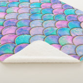 Couverture Sherpa Mermaid fish scale wave japanese seamless pattern. (3/4)