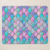 Couverture Sherpa Mermaid fish scale wave japanese seamless pattern. (Devant (Horizontal))