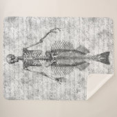Couverture Sherpa Mermaid Skeleton White BG (Devant (Horizontal))
