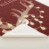 Couverture Sherpa Merry Christmas Deer Sherpa Blanket (3/4)