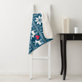 Couverture Sherpa Merry Christmas pattern 2 (En situation)