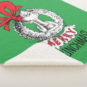 Couverture Sherpa Merry Grinchmas Wreath the Grinch (3/4)