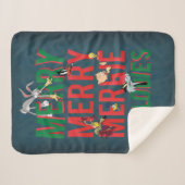 Couverture Sherpa Merry Merry MERRIE MELODIES™ (Devant (Horizontal))
