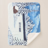 Couverture Sherpa Merveille d'hiver (Devant)