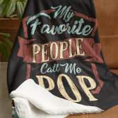 Couverture Sherpa Mes Gens Favoris M'Appelent Fête des pères Pop