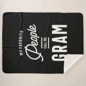 Couverture Sherpa Mes Gens Préférés M'Appelent Gram (Devant (Horizontal))