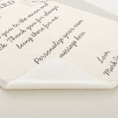 Couverture Sherpa Message d'amour personnel de la carte postale (3/4)