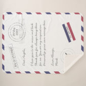 Couverture Sherpa Message personnalisé de la lettre de courrier aéri (Devant (Horizontal))