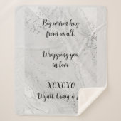 Couverture Sherpa Message personnalisé du texte de conception graphi (Devant)