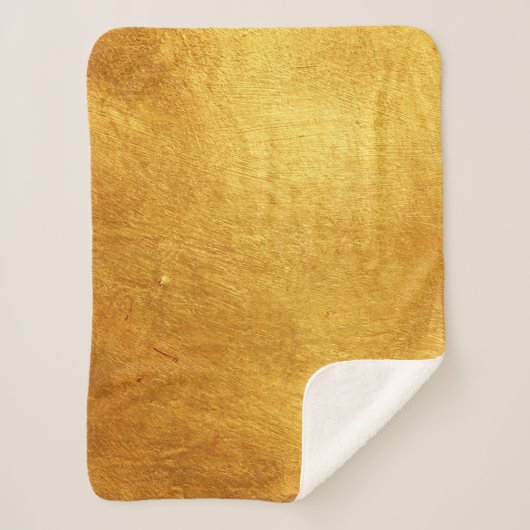 Couverture Sherpa Métal brossé d'or (Devant)