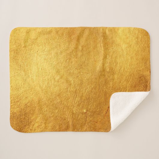 Couverture Sherpa Métal brossé d'or (Devant (Horizontal))