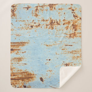 Couverture Sherpa Métal corrompu, arrière - plan de texture grunge.