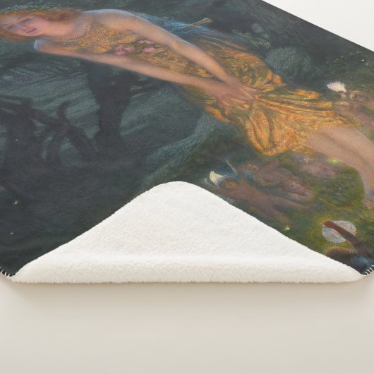 Couverture Sherpa Mi-été Eve Edward Robert Hughes fées imaginaire (3/4)