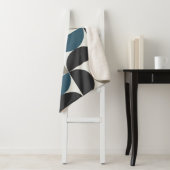 Couverture Sherpa Mi-siècle moderne gris gris gris gris gris gris (En situation)