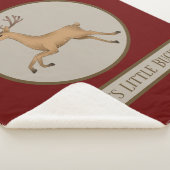 Couverture Sherpa mignon bébé garçons petite dollar ajouter du texte (3/4)