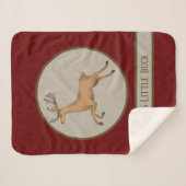 Couverture Sherpa mignon bébé garçons petite dollar ajouter du texte (Devant (Horizontal))