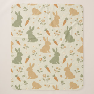 Couverture Sherpa Mignon motif de Lapin & Cottage Carotte (4)