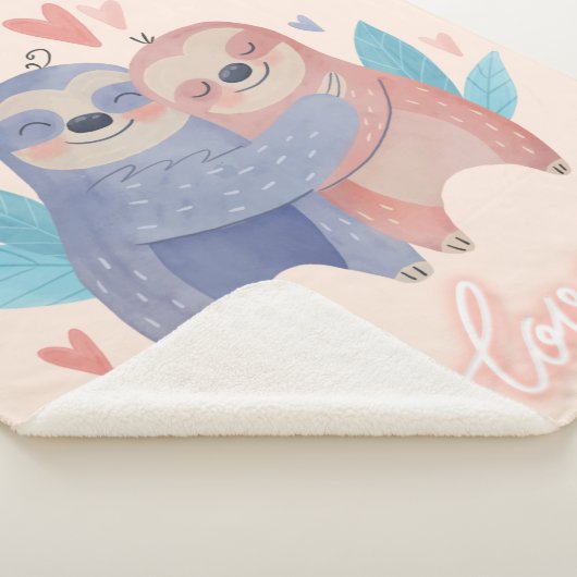 Couverture Sherpa Mignonnes Fentes En Amour (3/4)