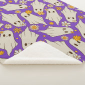 Couverture Sherpa Mignons fantômes motif Halloween (3/4)