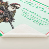 Couverture Sherpa Militaire amusant/Père Noël de Noël (3/4)