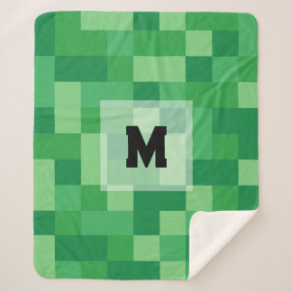 Couverture Sherpa Minecraft Monogram Sherpa Blanket