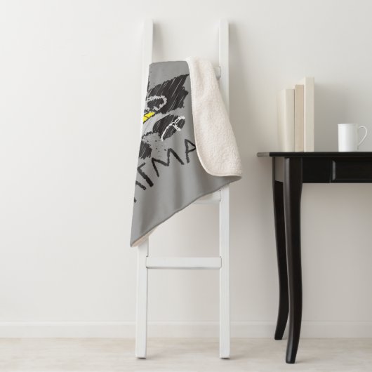 Couverture Sherpa Mini classique Batman Sketch (En situation)