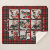 Couverture Sherpa Minimal Modern Festive Rustic Family Photos (Devant (Horizontal))