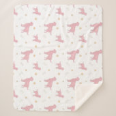 Couverture Sherpa Minimal Pastel pink Labrador Retriever Blanket (Devant)