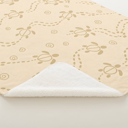 Couverture Sherpa Minimal Turtle Trail Pattern (3/4)