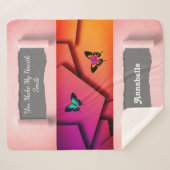 Couverture Sherpa Minimalisme artistique Sublime Chic Inspirationnel (Devant (Horizontal))