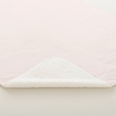 Couverture Sherpa Minimaliste moderne rose pâle (3/4)
