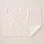 Couverture Sherpa Minimaliste moderne rose pâle (Devant (Horizontal))