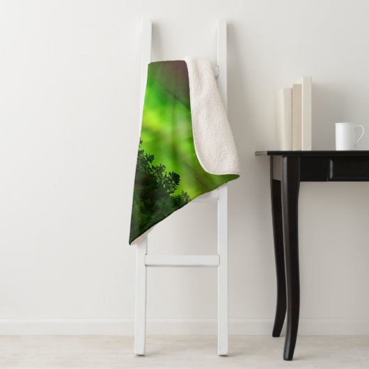 Couverture Sherpa Minnesota Aurora Borealis (En situation)