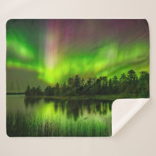 Couverture Sherpa Minnesota Aurora Borealis