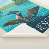 Couverture Sherpa Minnesota | Loon (3/4)