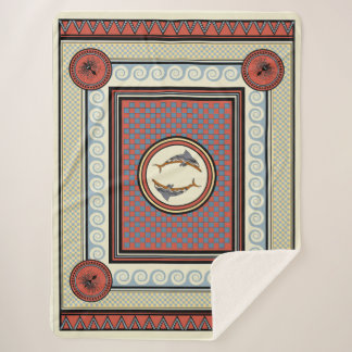 Couverture Sherpa Minoan Palace Sherpa Blanket