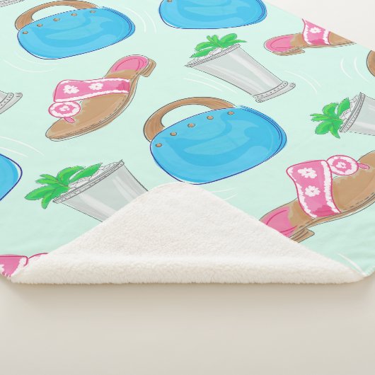 Couverture Sherpa Mint Julep Bermudes Sac Sandales Derby (3/4)