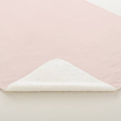 Couverture Sherpa Minuscule rose vif uni élégant chic (3/4)