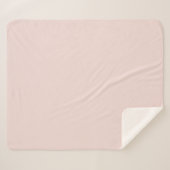 Couverture Sherpa Minuscule rose vif uni élégant chic (Devant (Horizontal))
