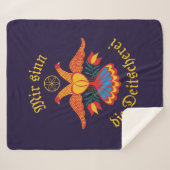 Couverture Sherpa Mir sinn die Deitscherei - Deitschi Faahne Blanket (Devant (Horizontal))