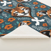 Couverture Sherpa "Mirage du Renard Floral" (3/4)