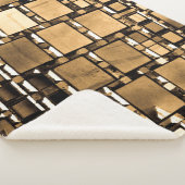 Couverture Sherpa Miroirs géométriques Sepia (3/4)