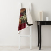 Couverture Sherpa Mischievous Valentine Yorkie Love Sherpa Blanket  (En situation)