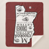 Couverture Sherpa Mississippi Rouge (Devant)