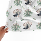 Couverture Sherpa Mistletoe Clochettes de Noël